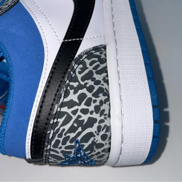 Air Jordan 1 Low SE True Blue Mens Size 8 Basketball Sneakers Shoes - Picture 9 of 14